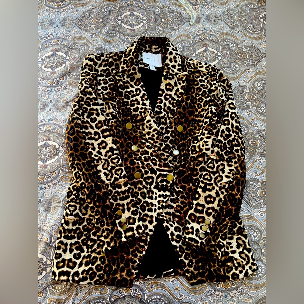 Leopard Double breasted jacket